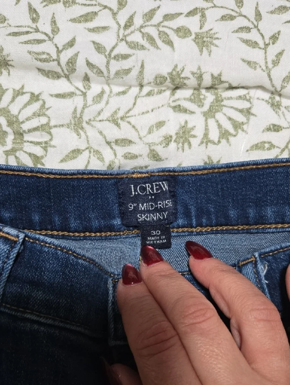 J. Crew dark indigo